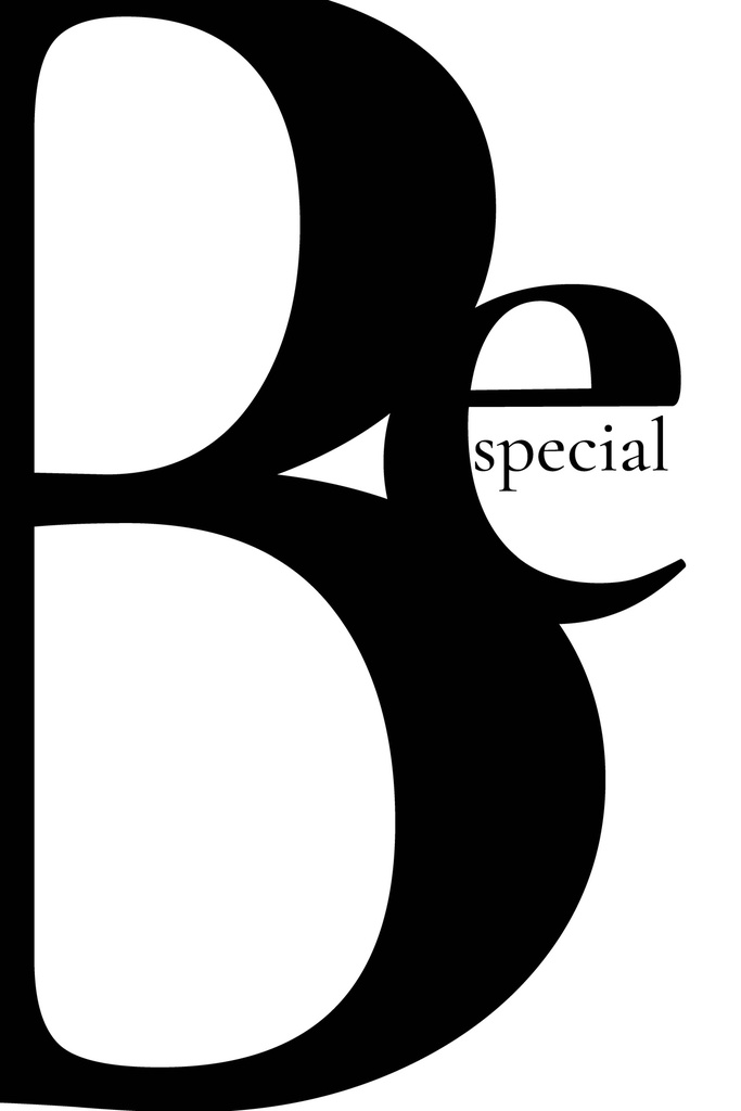 Prints on Canvas - Word Art - BE SPECIAL (600 X 900)