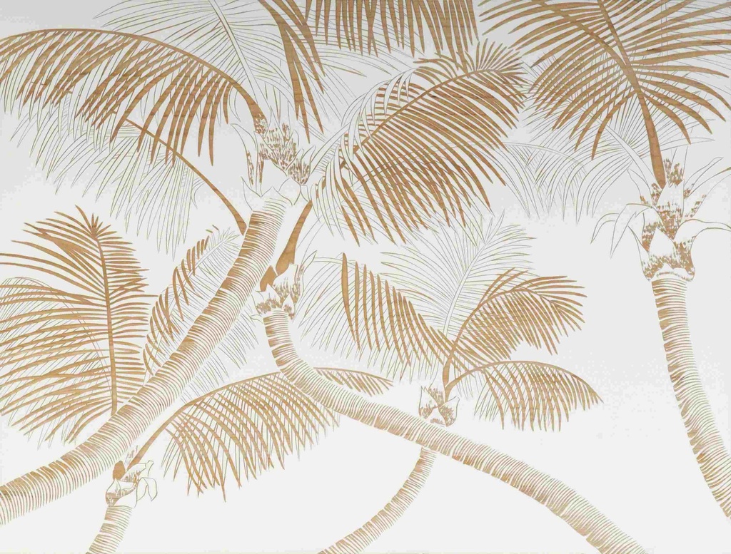 Original Art Wood Carving Palm Trees 1200X900mm
