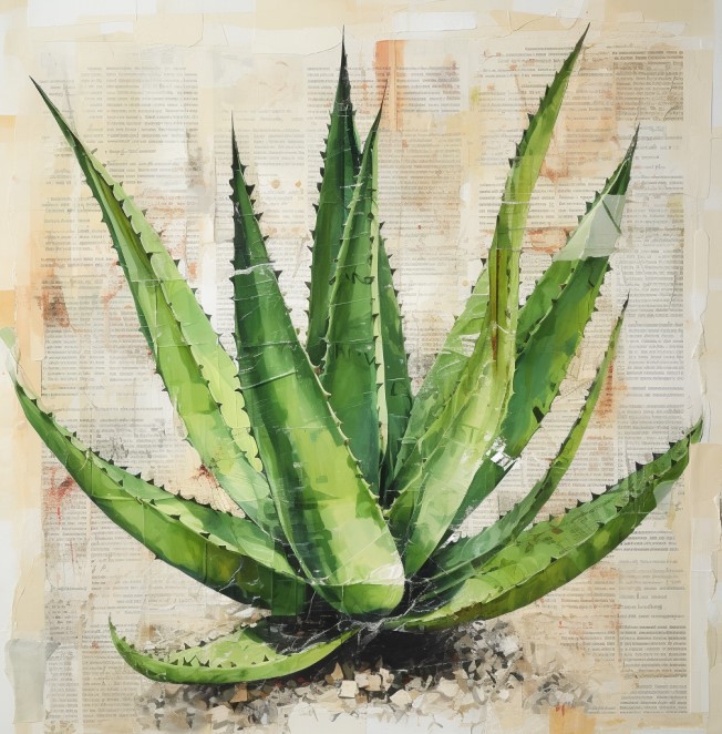 [PXM149  (970x970)  MF] Print on Canvas - Flower Cactus (970x970)