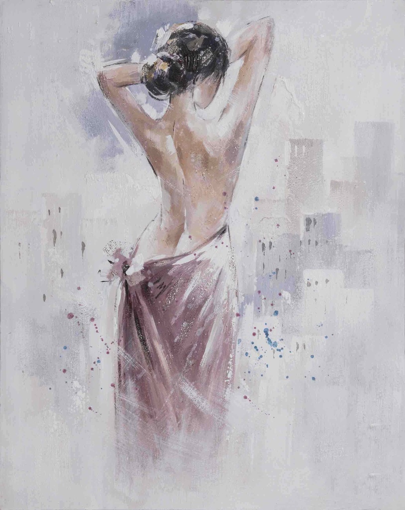 [PXYW675] OIL ON CANVAS LADY 800X1000MM