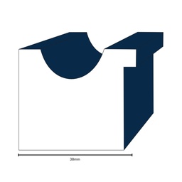 [1096A] PS Moulding W 35 X H 38 X L 2900mm Natural