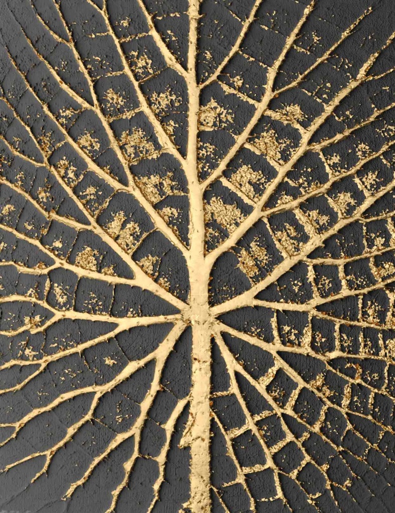 [PXM045] Print On Canvas Wall Art Black & Gold 700X1400mm
